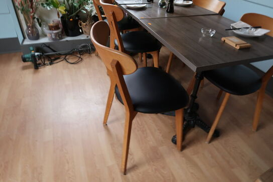 3 stk. borde med 6 stk. stole