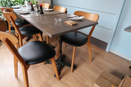 3 stk. borde med 6 stk. stole