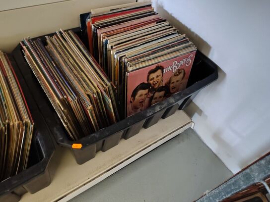 Tre kasser LP'er