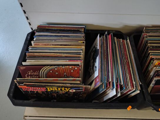 Tre kasser LP'er