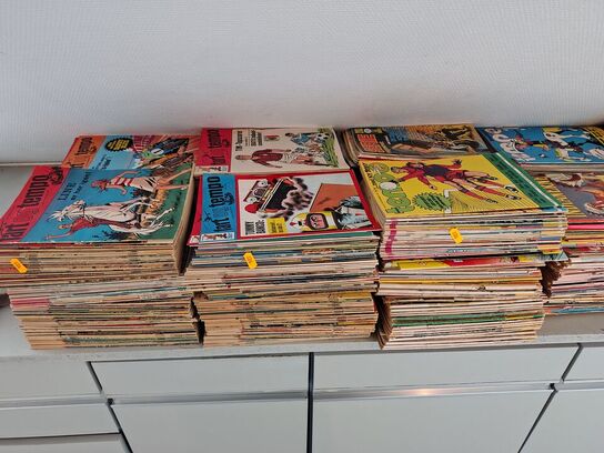 Stort lot tegneserier