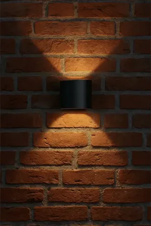 5 stk. wofi zino udendørs led væglampe sort up og down(ubrugt)