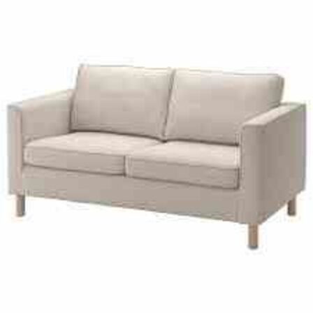 Nebraska/Inge 2,5 pers sofa beige med sorte træben 
