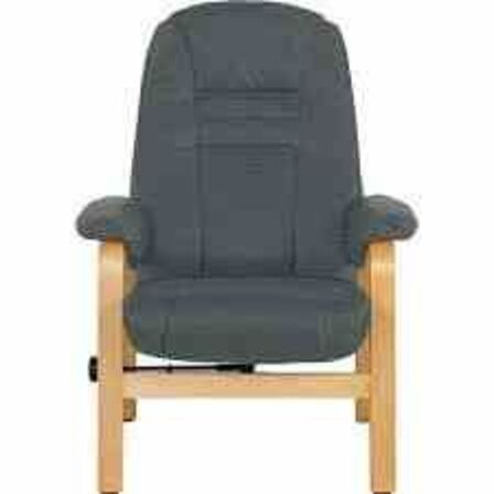 Otium lænestol inkl. fodskammel - grå 