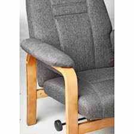 Otium lænestol inkl. fodskammel - grå 