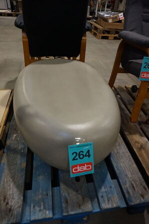 Kalmar ovalt loungebord 105x68 cm 