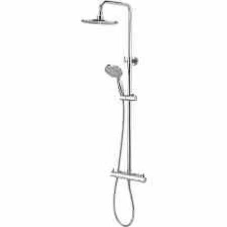 Bluerain luksus brusesæt inkl. Termostat Krom 