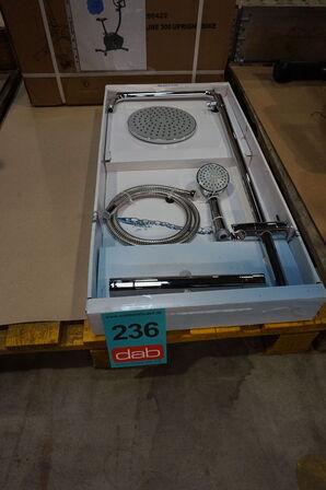 Bluerain luksus brusesæt inkl. Termostat Krom 