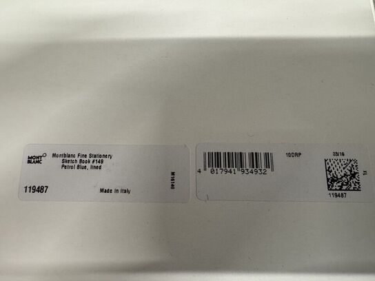 1 stk. Notebook  MONTBLANC PETROL BLUE