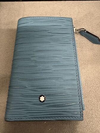 Læderpung 6cc MONTBLANC SMOKY BLUE