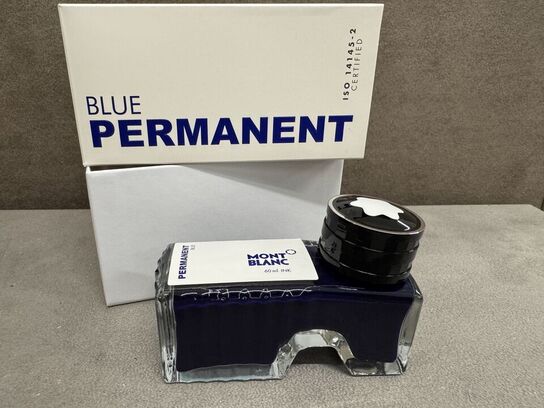 15 sk. 60ml blæk MONTBLANC BLUE PERMANENT