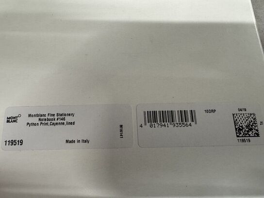 4 stk. Notebook MONTBLANC PYTHON PRINT, CAYENNE