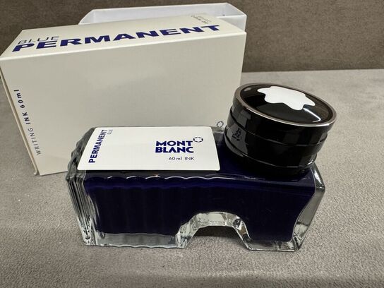 15 sk. 60ml blæk MONTBLANC BLUE PERMANENT