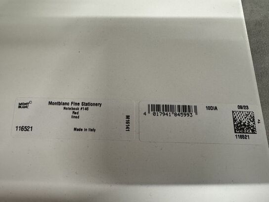 4 stk. Notebook MONTBLANC RED