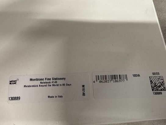 2 stk. Notebook  MONTBLANC MEISTERSTRÛCK AROUND THE WORLD IN 80 DAYS