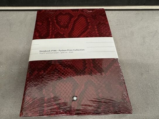 4 stk. Notebook MONTBLANC PYTHON PRINT, CAYENNE