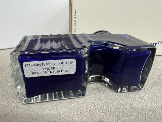 15 sk. 60ml blæk MONTBLANC BLUE PERMANENT