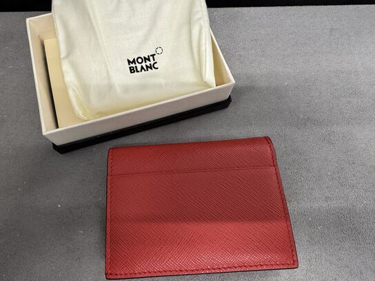 Læderpung 4cc MONTBLANC CORAL