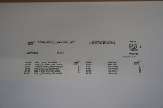 Voksforseglings sæt MONT BLANC, ID: 4070806