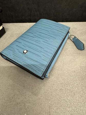 Læderpung 6cc MONTBLANC SMOKY BLUE