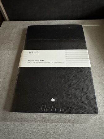 2 stk. Weekly calender 18-19 MONTBLANC BLACK