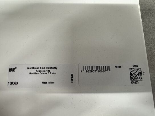 2 stk. Notebook  MONTBLANC BLUE