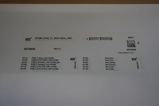 Voksforseglings sæt MONT BLANC, ID: 4070806