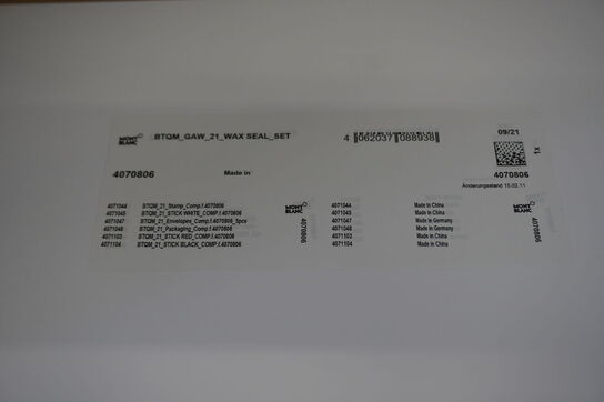 Voksforseglings sæt MONT BLANC, ID: 4070806