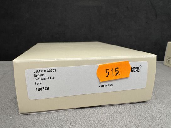 Læderpung 4cc MONTBLANC CORAL