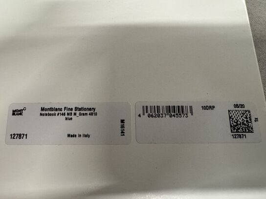 3 stk. Notebook MONTBLANC BLUE