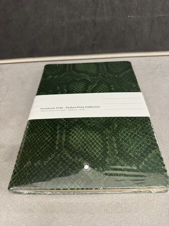4 stk.  Notebook MONTBLANC PYTHON PRINT, PEACOOK