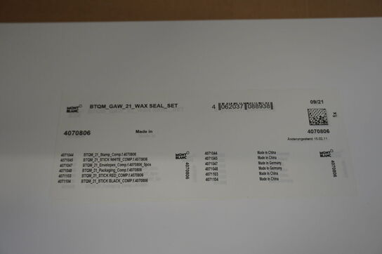 Voksforseglings sæt MONT BLANC, ID: 4070806