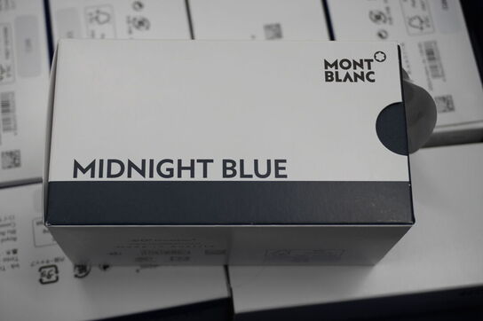 Kasse med div. MONT BLANC blæk