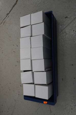 Kasse med div. MONT BLANC blæk