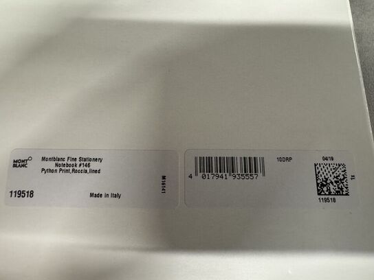 5 stk. Notebook MONTBLANC PYTHON PRINT, ROCCIA
