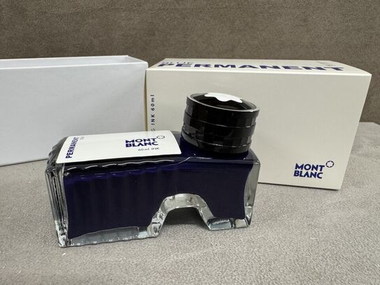15 sk. 60ml blæk MONTBLANC BLUE PERMANENT