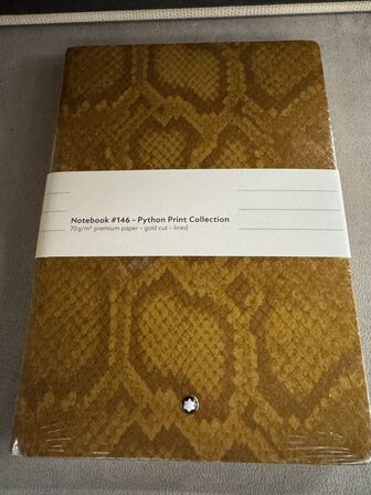 1 stk. Notebook  MONTBLANC PYTHON PRINT, SAFFRON