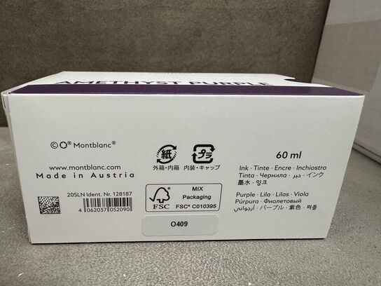 8 stk. 60ml blæk MONTBLANC AMETHYST PURPLE