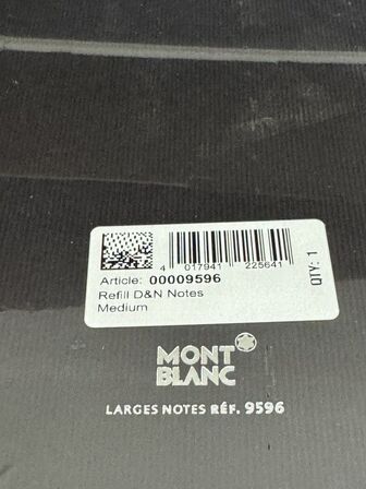 1 stk. Notebook  MONTBLANC REFILL D&N NOTES