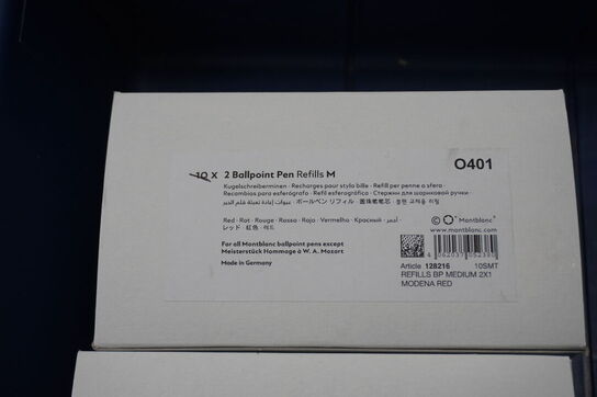 Kasse med MONT BLANC blæk & skrivesæt