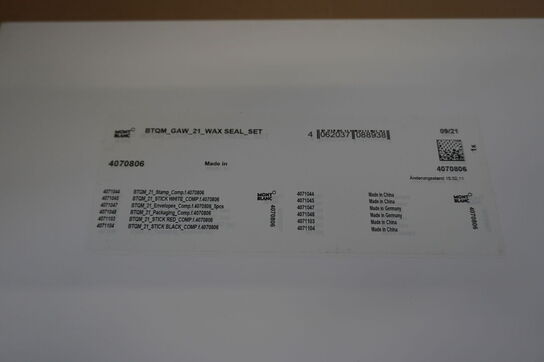 Voksforseglings sæt MONT BLANC, ID: 4070806