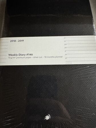 2 stk. Weekly calender 18-19 MONTBLANC BLACK