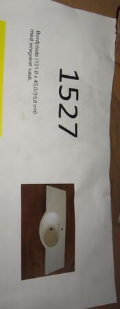 4 stk. Bordplader med integreret vask