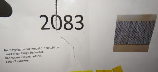 Tæpper (180x120) af denimstof