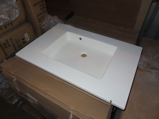 8 stk. bordplader med integreret håndvaske