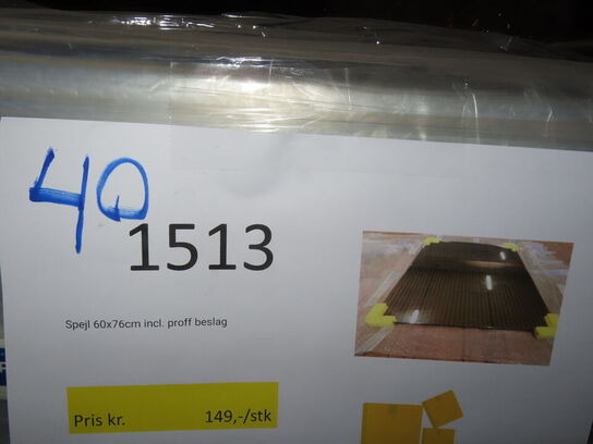 40 stk. spejle (76x60 cm)