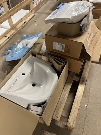 5 stk. Badeværelsesvaske