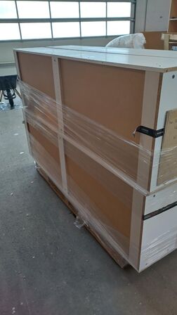 4 stk. Brugte højskabe  med låge