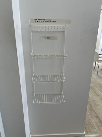 5 stk. Kosteskabsindsatse H: 83 x B: 35,5 x D: 28 cm