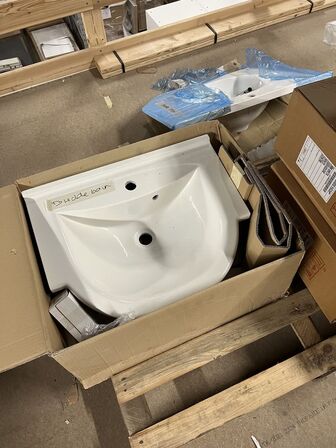 5 stk. Badeværelsesvaske